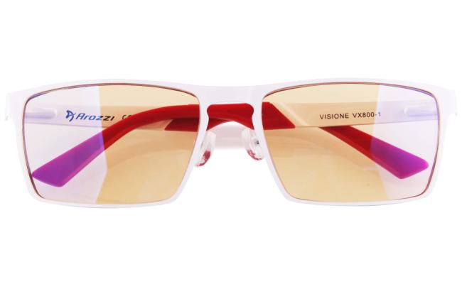 Arozzi Visione VX-800 Computer Glasses Protects Your Eyes From Blue Light From Your Monitor & Helps Reduce Eye Soreness - White